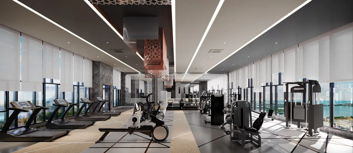 登嘉楼瓜拉登嘉楼 Qubaz Suites 健身房