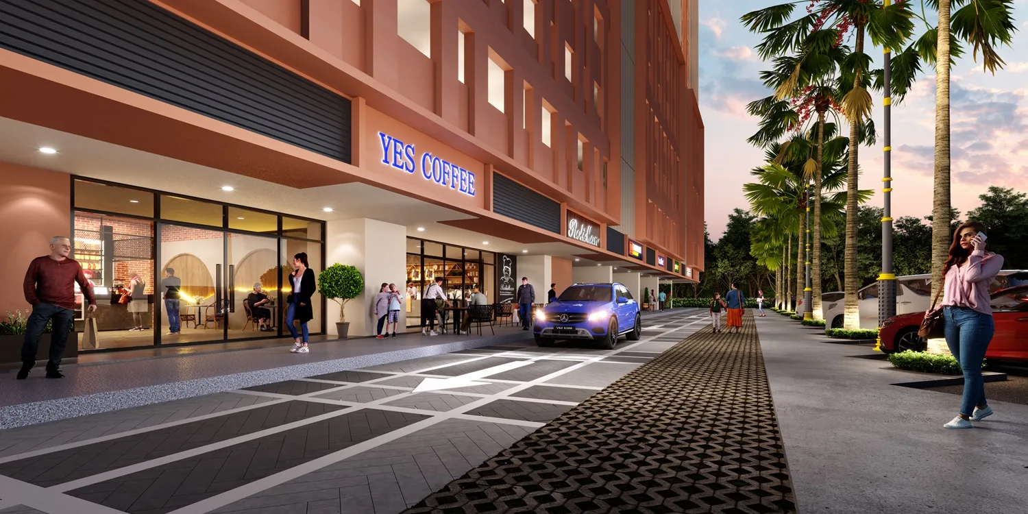 登嘉楼瓜拉登嘉楼 Qubaz Suites 项目底层零售店铺