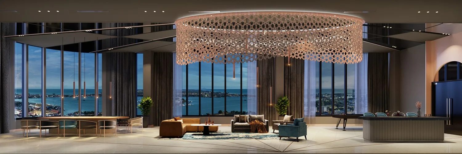 登嘉楼瓜拉登嘉楼 Qubaz Suites 空中休闲厅 第二视角