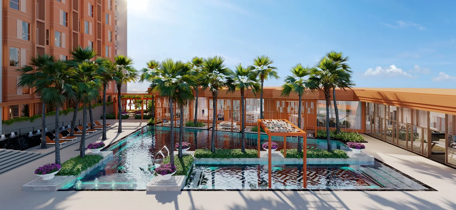登嘉楼瓜拉登嘉楼 Qubaz Suites 游泳池