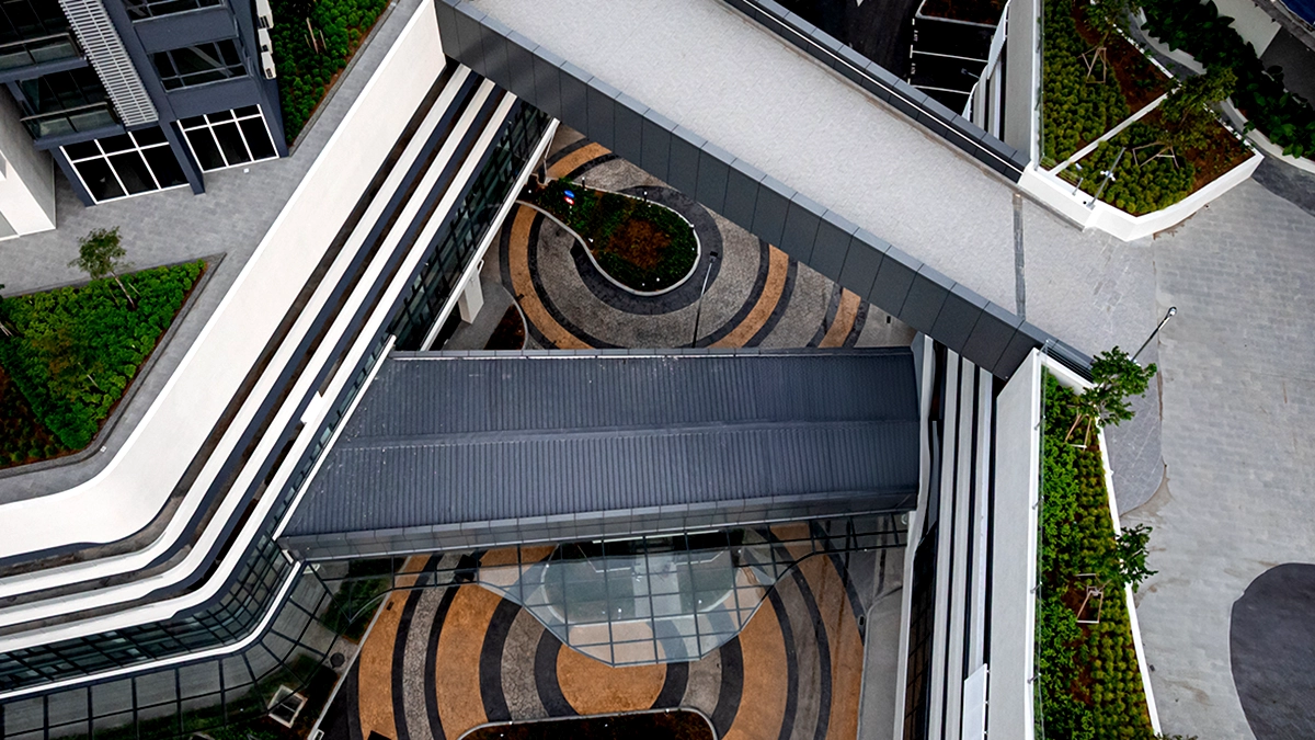 Link bridge connecting Florian Residences Towers 7 and 8 at MBW Bay, Danga Bay, Johor Bahru