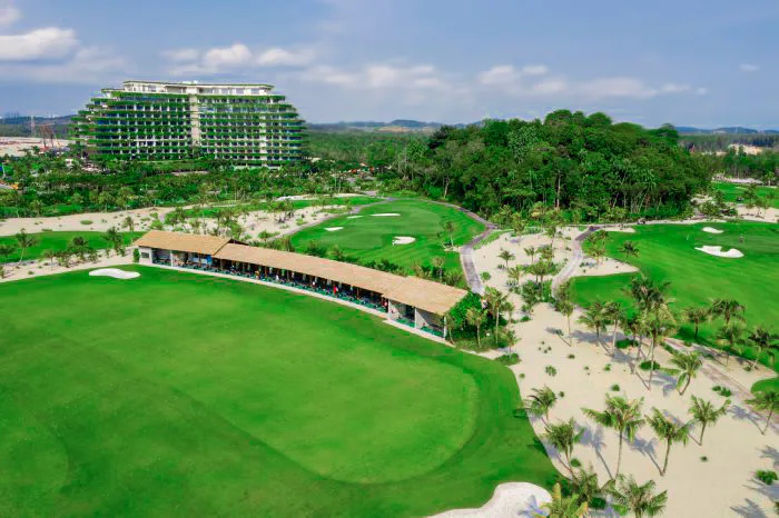 Turf driving range and golf academy at Forest City Golf Resort, Gelang Patah, Johor