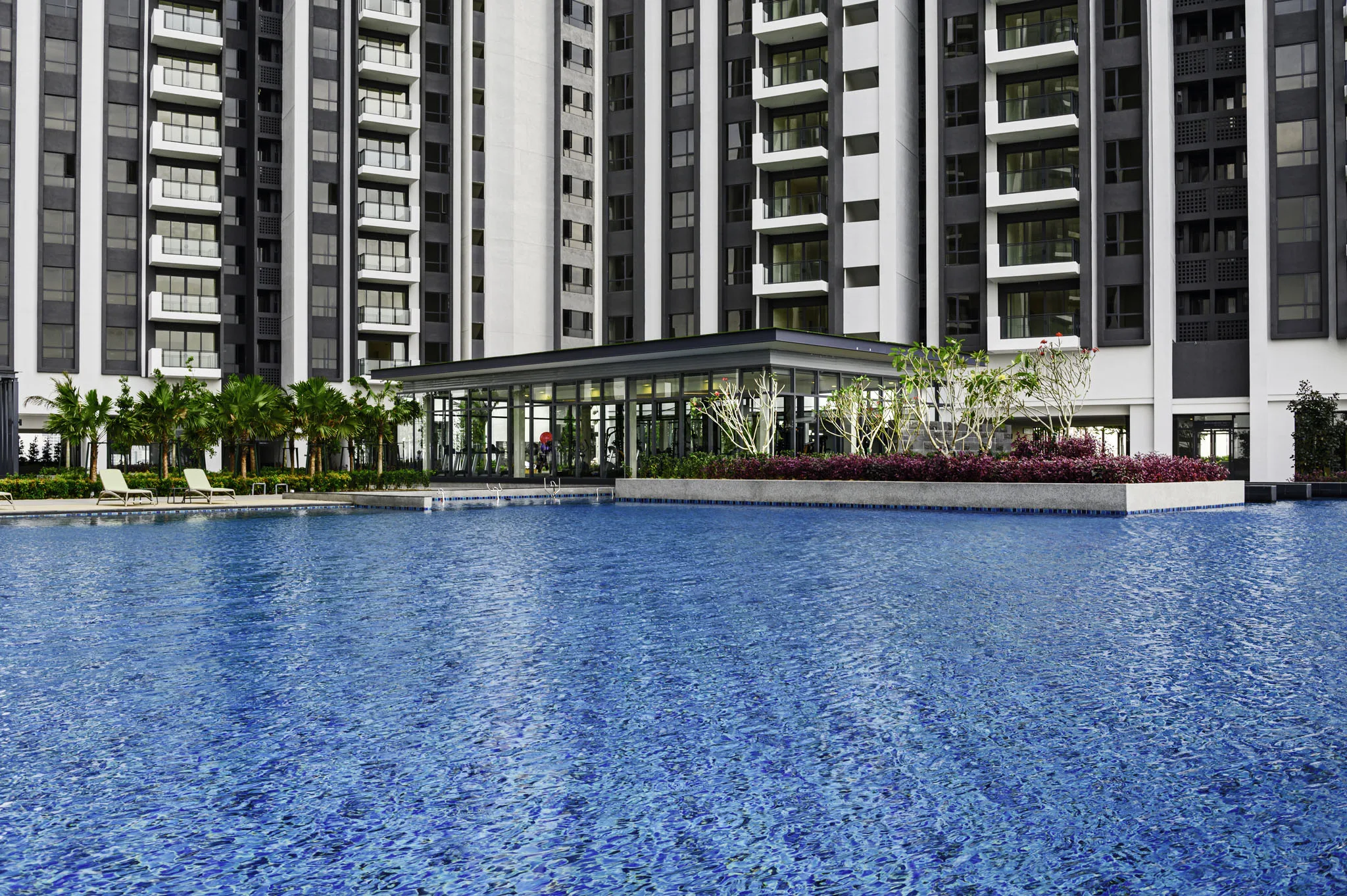 Photographic view of the completed towers at GEM Residences @ Prai by Belleview Group, Jalan Baru, Prai, Seberang Perai, Penang