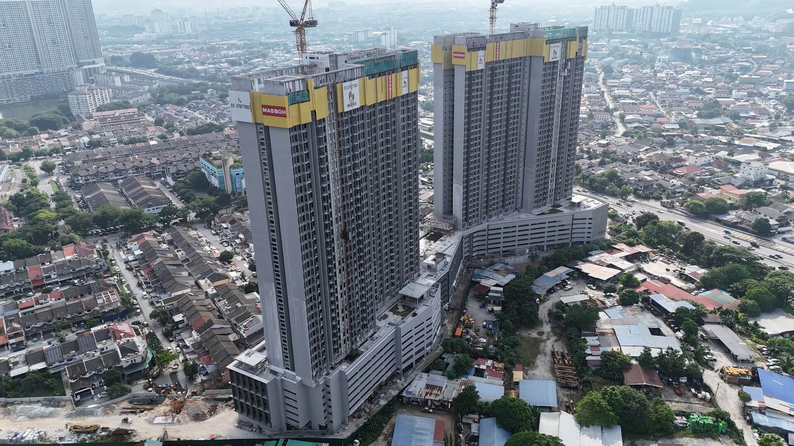 Levia Residence construction progress photograph dated July 2026, Pandan Perdana, Cheras, Kuala Lumpur