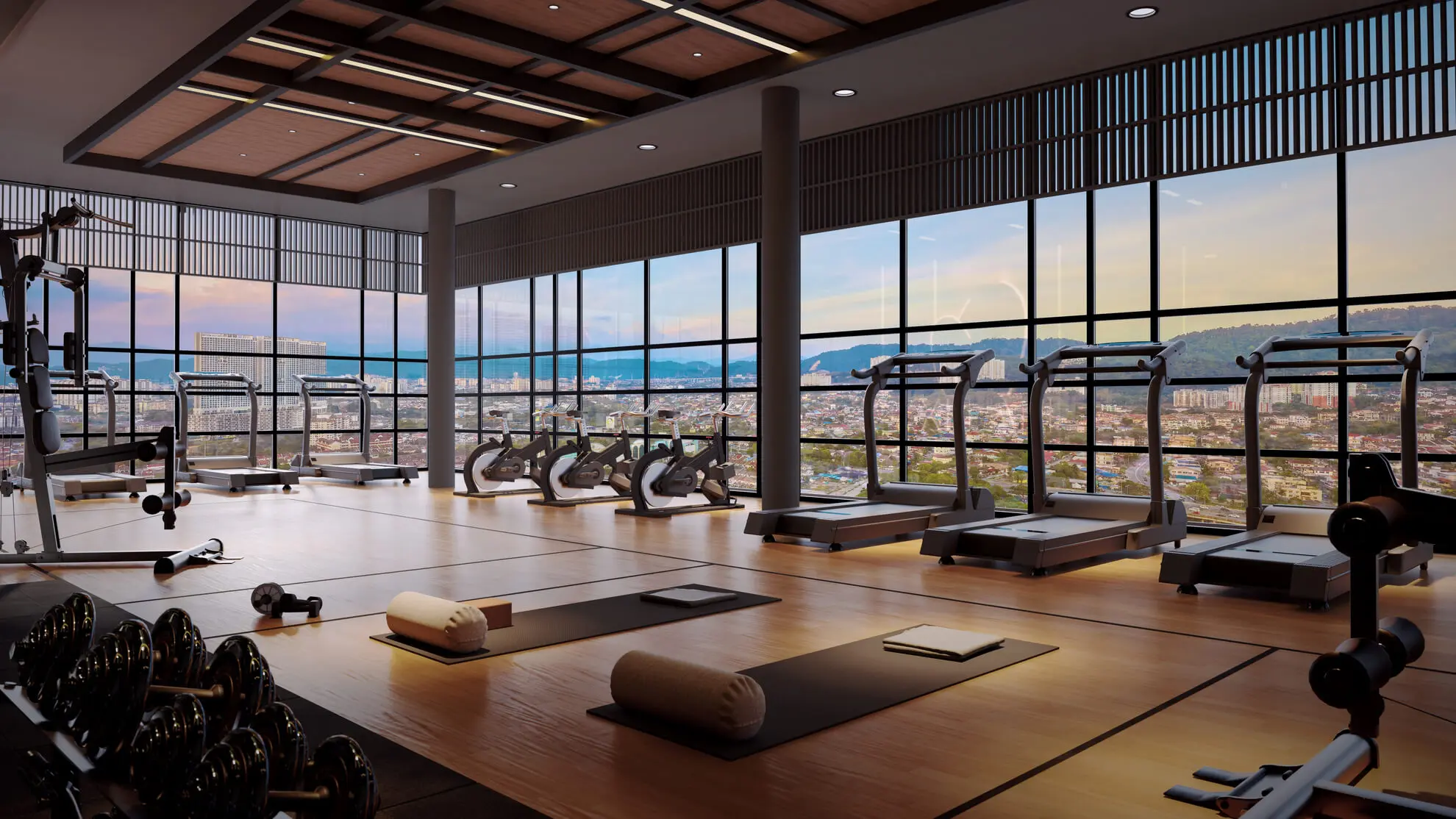 Artist's impression of a Levia Residence tower facade seen from the podium, Pandan Perdana, Cheras
