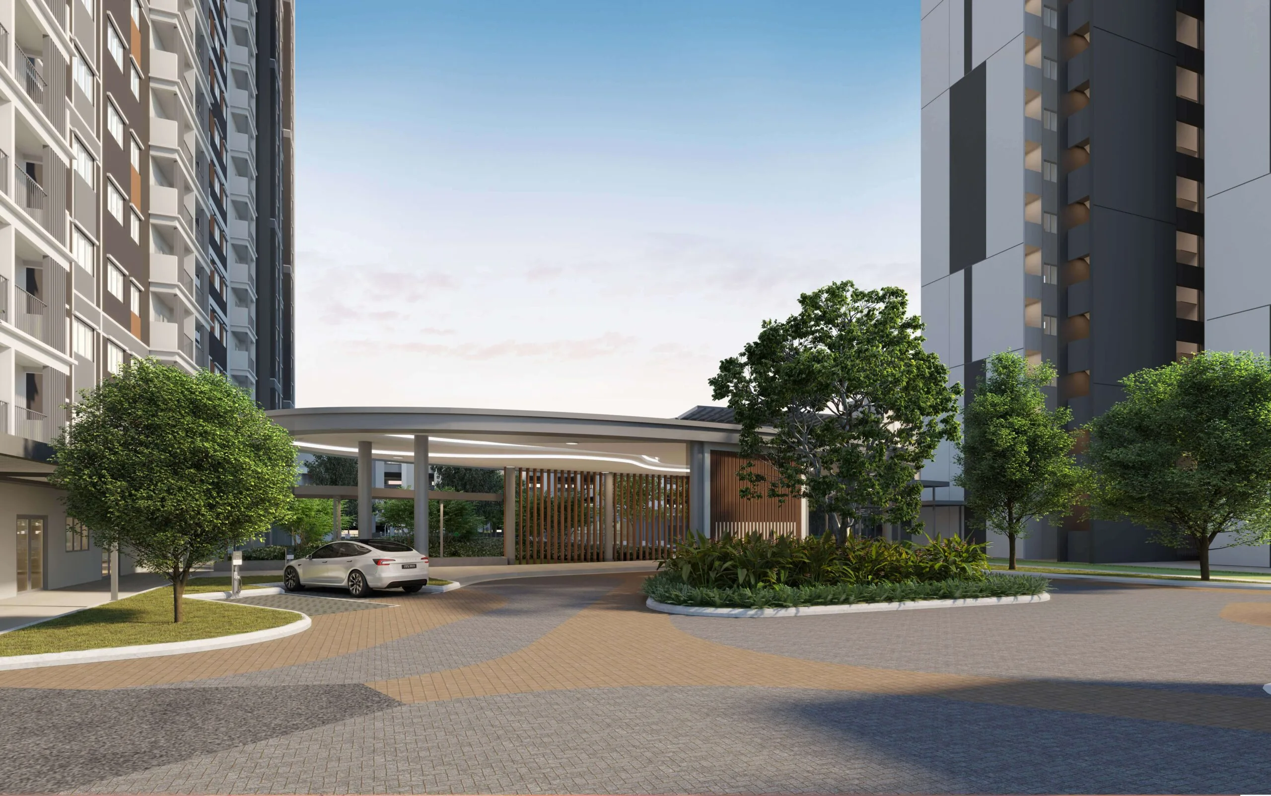 雪兰莪万宜 Southville City 马星 M Sinar 迎宾落客区与电动车充电站