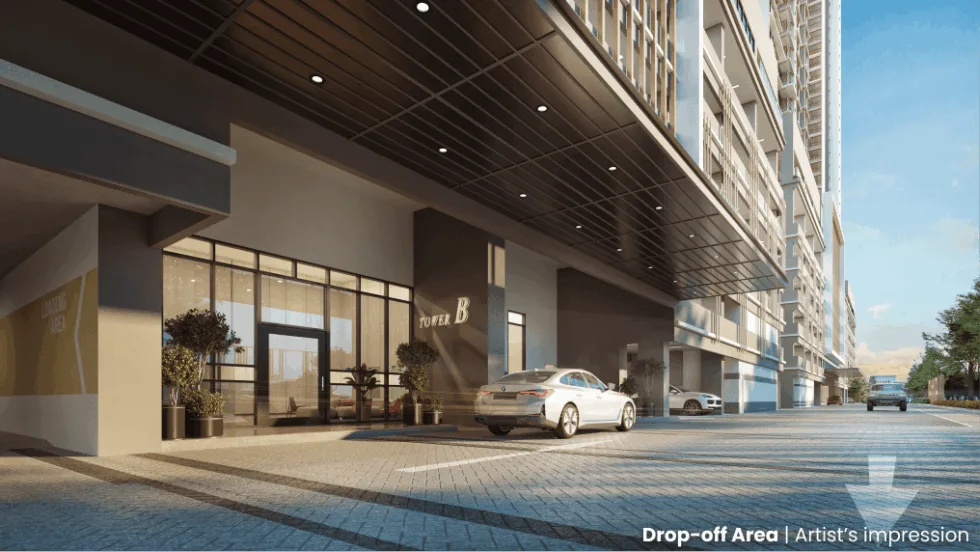 Residential lobby at Mandolin Residences, Taman Desa Tebrau, Johor Bahru