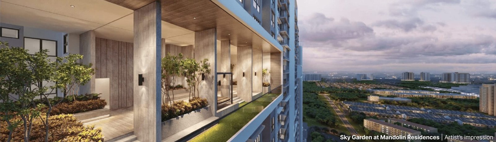 Sky Lounge seating on the Level 30 Sky Garden at Mandolin Residences, Taman Desa Tebrau, Johor Bahru