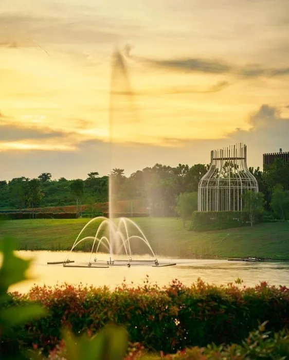 Community amenity space inside the 1,313-acre Meridin East township, Pasir Gudang, Johor