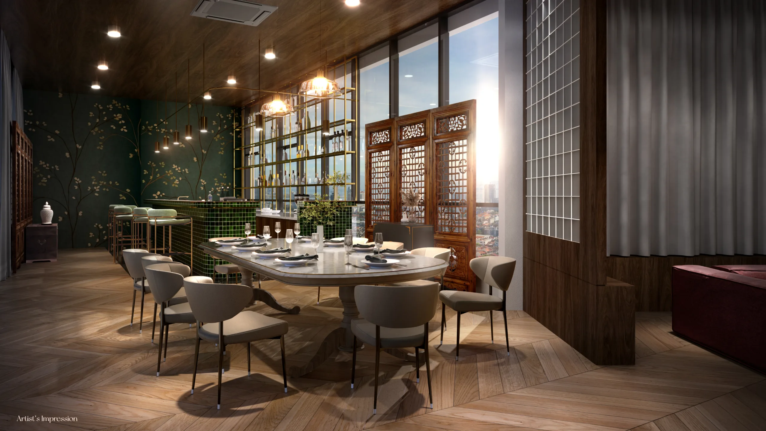 槟城乔治市Noordinz Suites @ 乔治市 Hong Kong Bar 第一视角