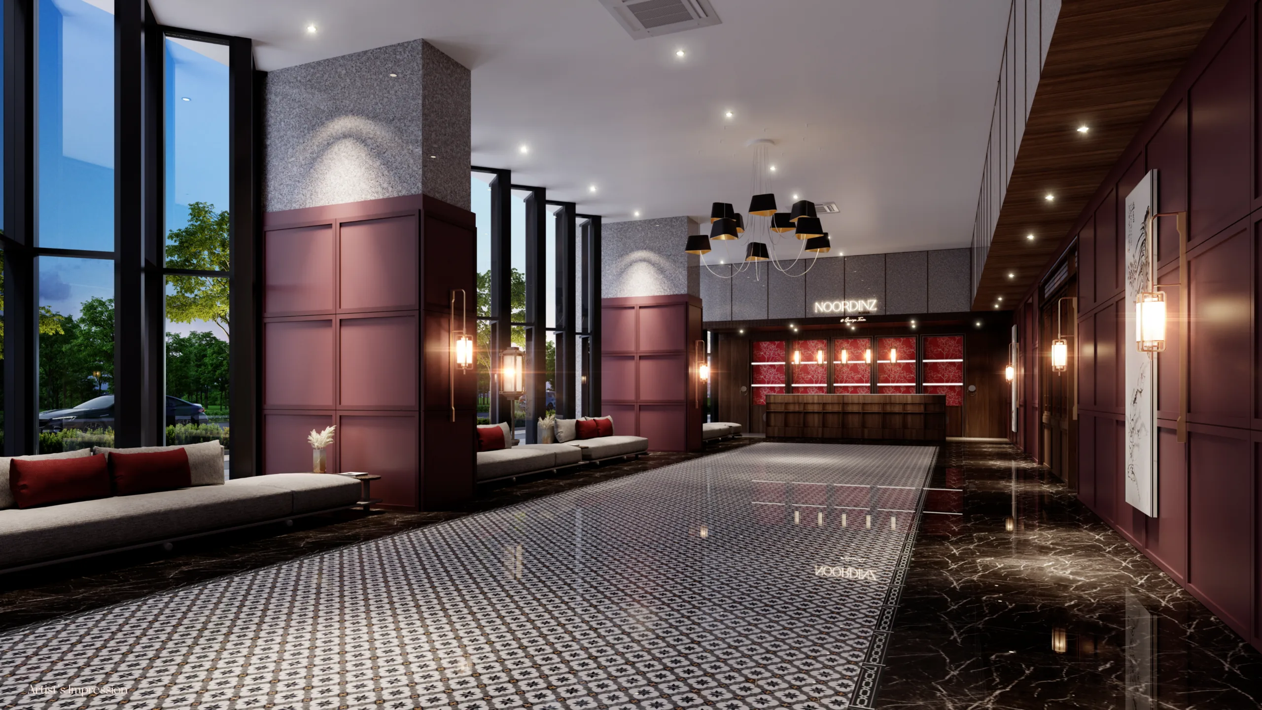 槟城乔治市Noordinz Suites @ 乔治市 大堂