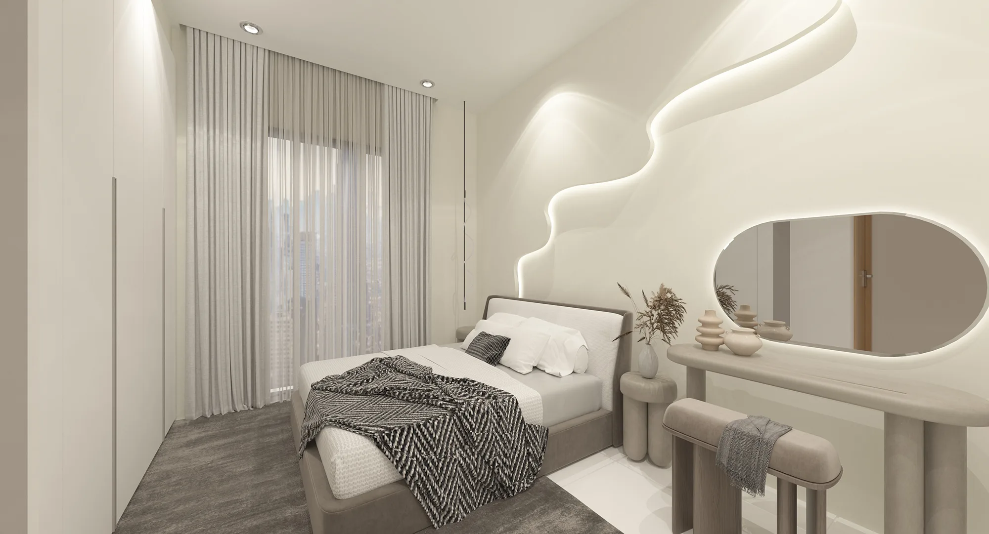 Type C master bedroom at Paragon Gateway, Taman Suria, Johor Bahru