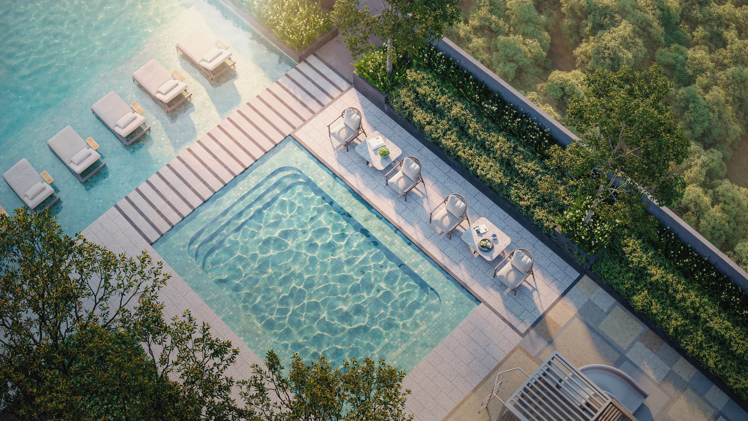 Children's pool on the Level 8 Parkside Retreat deck at Parkside Residences @ Setia Federal Hill, Bangsar, Kuala Lumpur