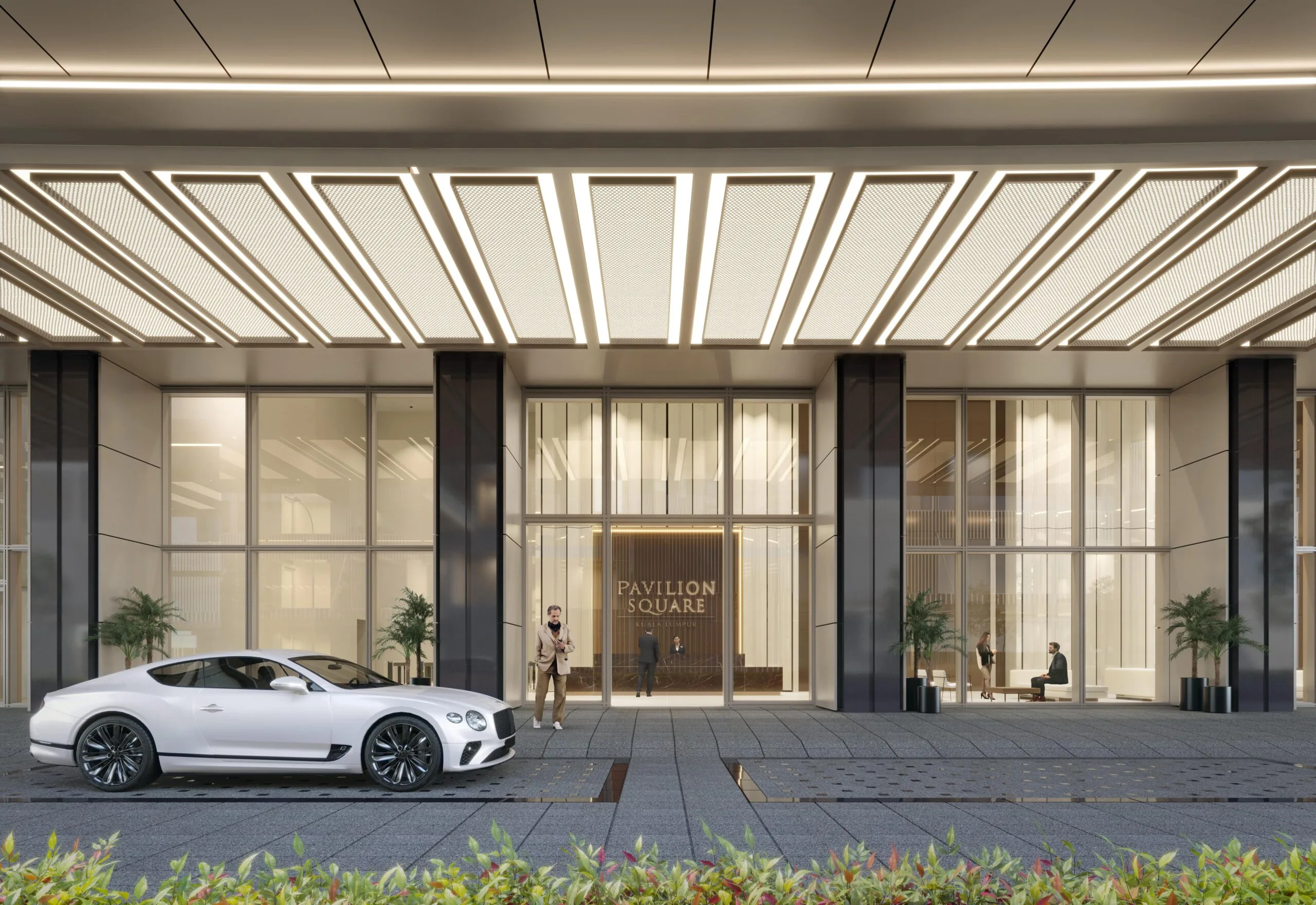 Separate corporate drop-off porch for the Pavilion Square Corporate Suites office tower, Jalan Raja Chulan Kuala Lumpur