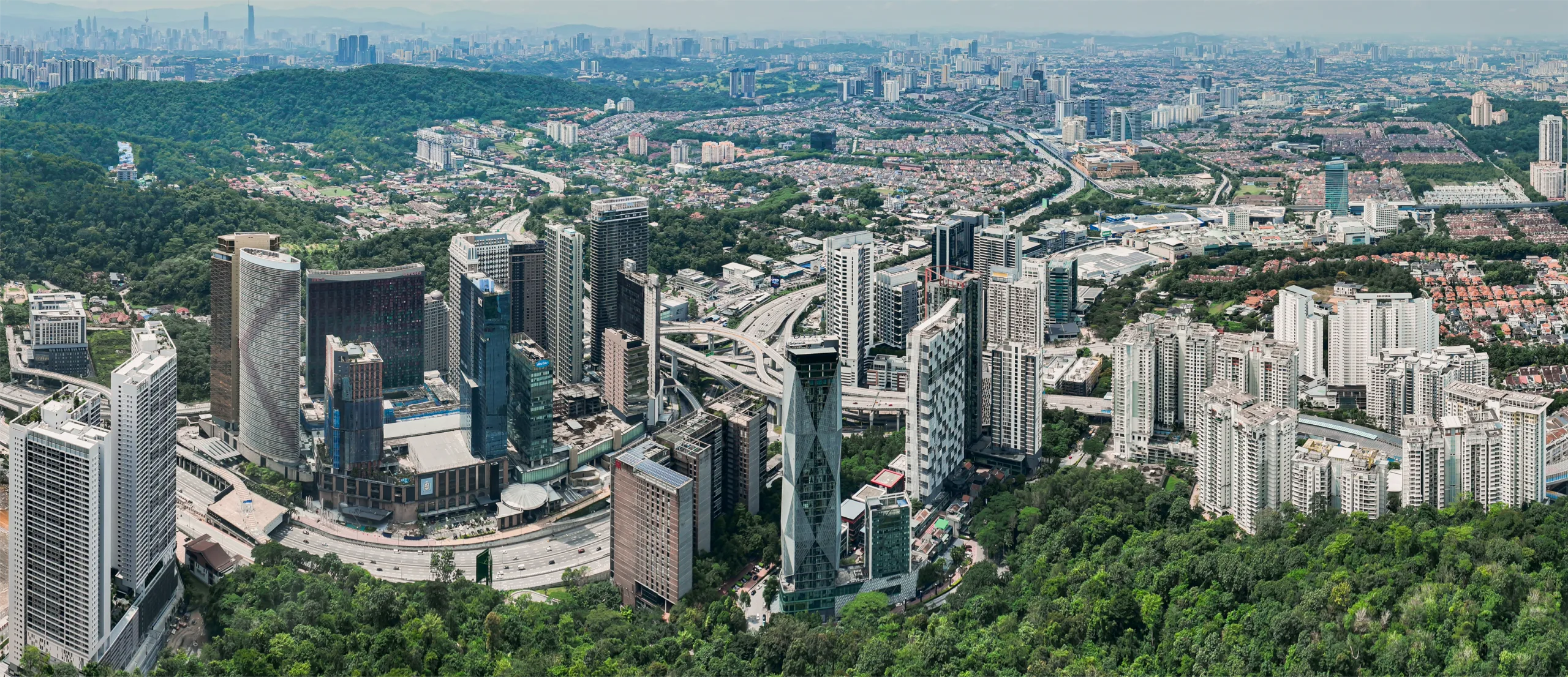 Aerial view of HCK Tower and Empire City at Platinum Premium Suites @ HCK Tower by HCK Capital Group, Empire City, Damansara Perdana, Petaling Jaya, Selangor