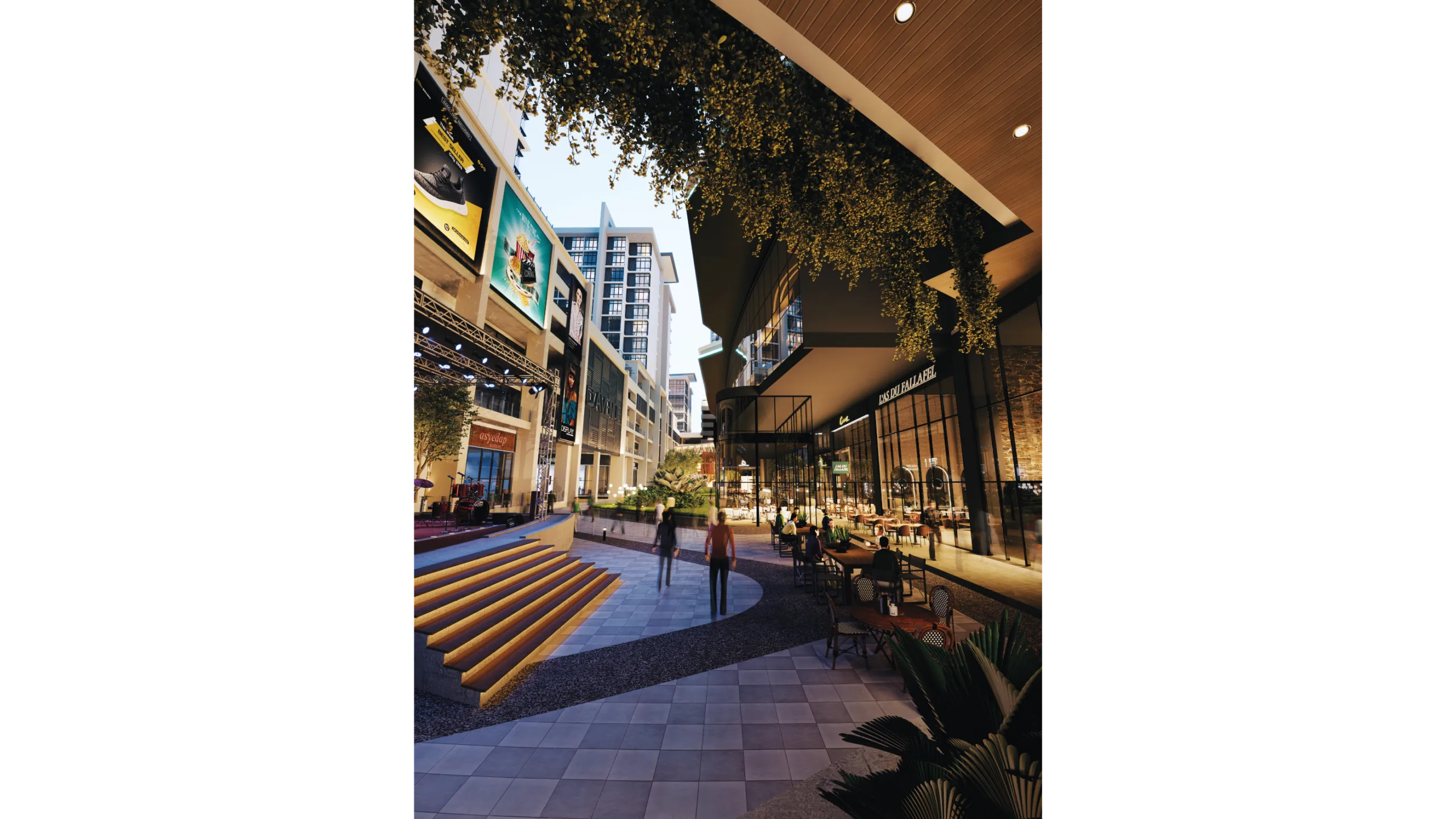 Communal residents' space at Quartz @ Queensville, official artist's impression, Cheras, Kuala Lumpur