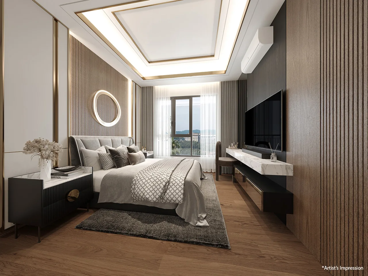 雪兰莪沙登 Quaver Residence(Simfoni Residensi)示范单位卧室格局