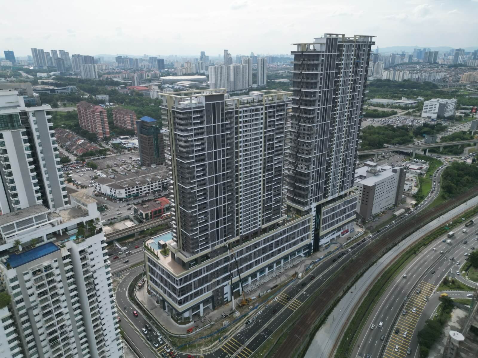 雪兰莪沙登 Quaver Residence(Simfoni Residensi)2026 年 7 月 1 日施工进度,第四视角