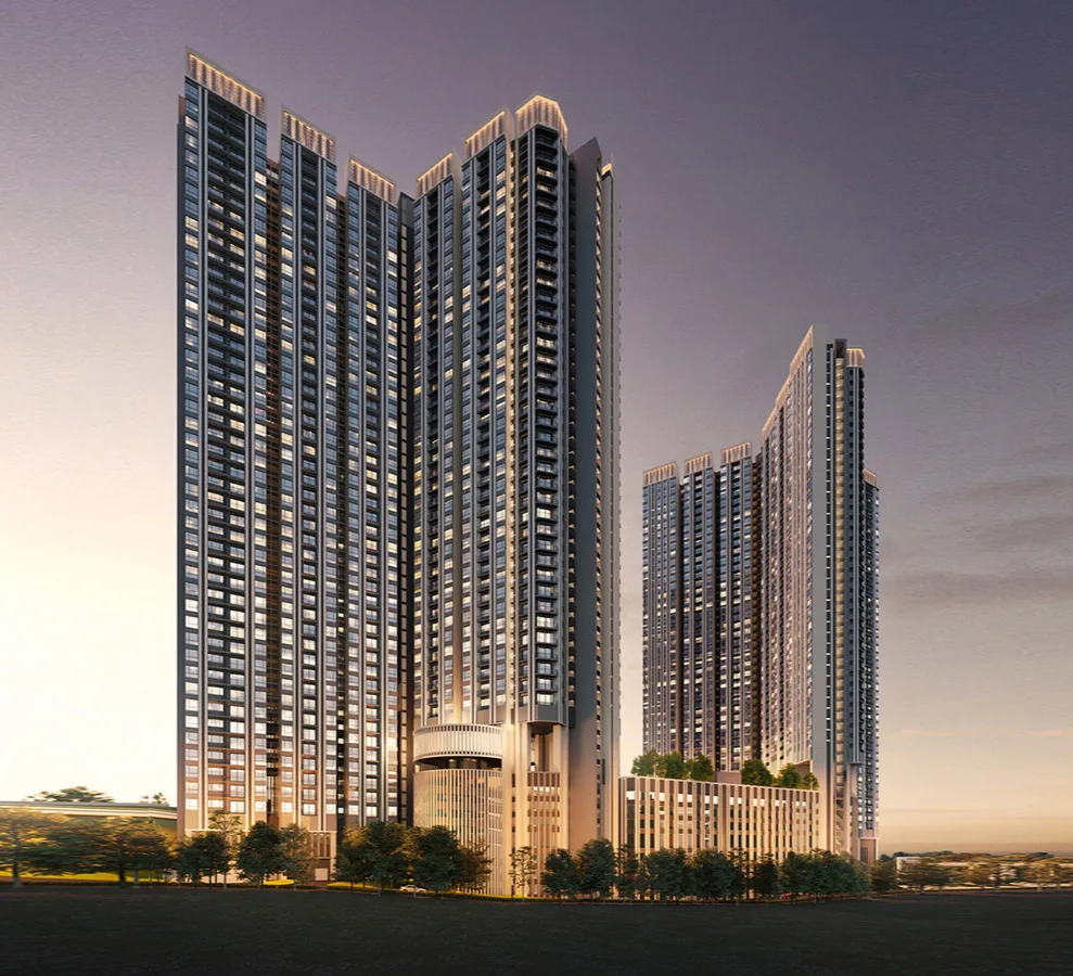 Aerial view of the Ren Residence @ Bukit Jalil development on its 5.6-acre site, Kuala Lumpur