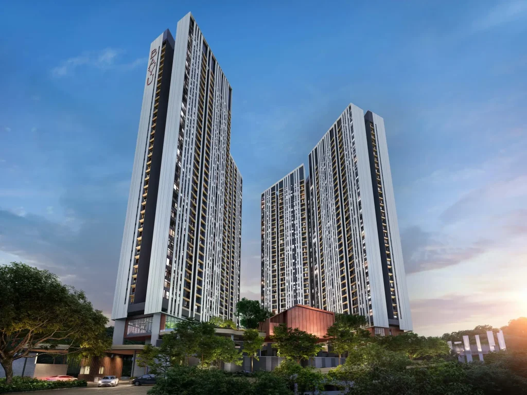沙巴亚庇 Jalan Tuaran 三英里Residensi Bayu Damai 双塔外观视角