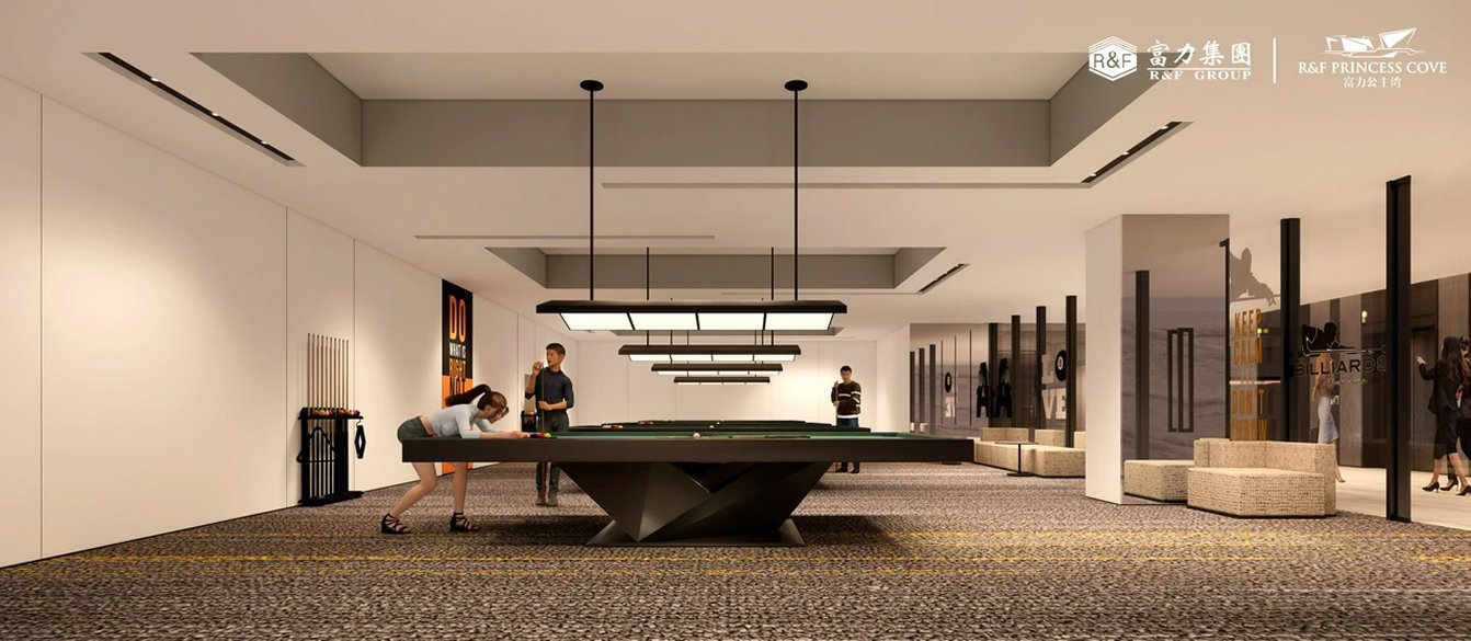 Billiards room at R&F Princess Cove Phase 3 New Casa Suites, Johor Bahru