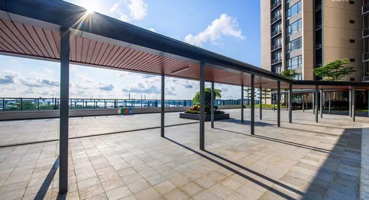 All-weather covered walkway across R&F Princess Cove Phase 3, Johor Bahru