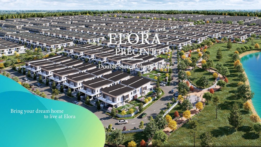 Gated Elora cluster home precinct at Riveria Garden @ Wawari, Iskandar Puteri, Johor