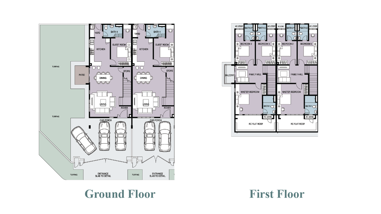 Sanubari 2A floor plan — 1,901 sq ft two-storey terrace home on a 20 ft by 65 ft lot, Sanubari Phase 2, Bandar Dato’ Onn, Johor Bahru