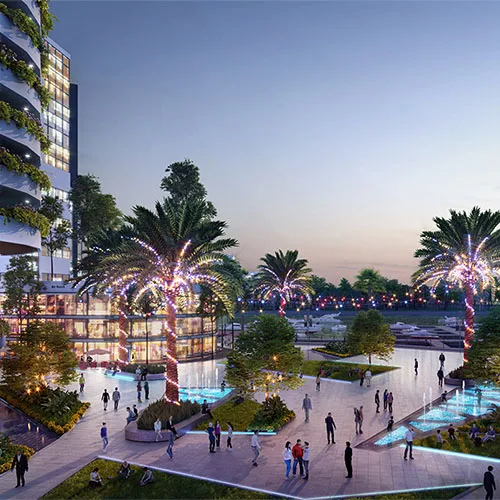 Senibong Cove 社区内的 Senibong Retail Village 餐饮与生活商业区