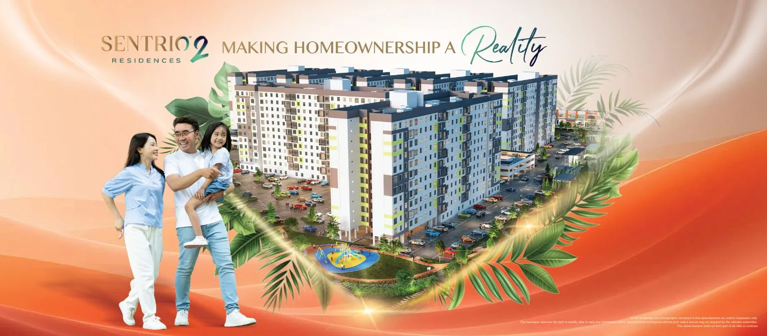 Sentrio Residences 2 SN13A official artist's impression two, 690-unit freehold serviced apartment scheme at Taman Scientex Senai, Johor
