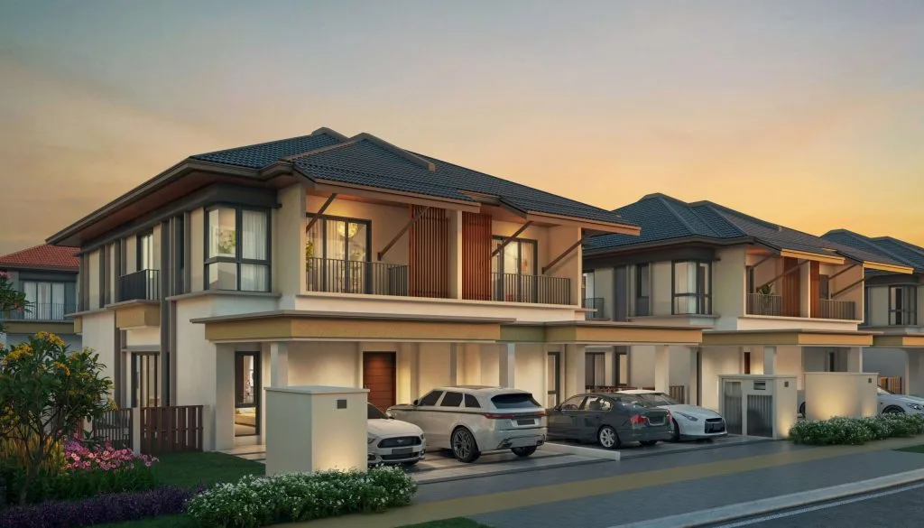 雪兰莪鹅唛县万挠 Setia Eco Templer（SP Setia） Jimbaran 半独立式立面
