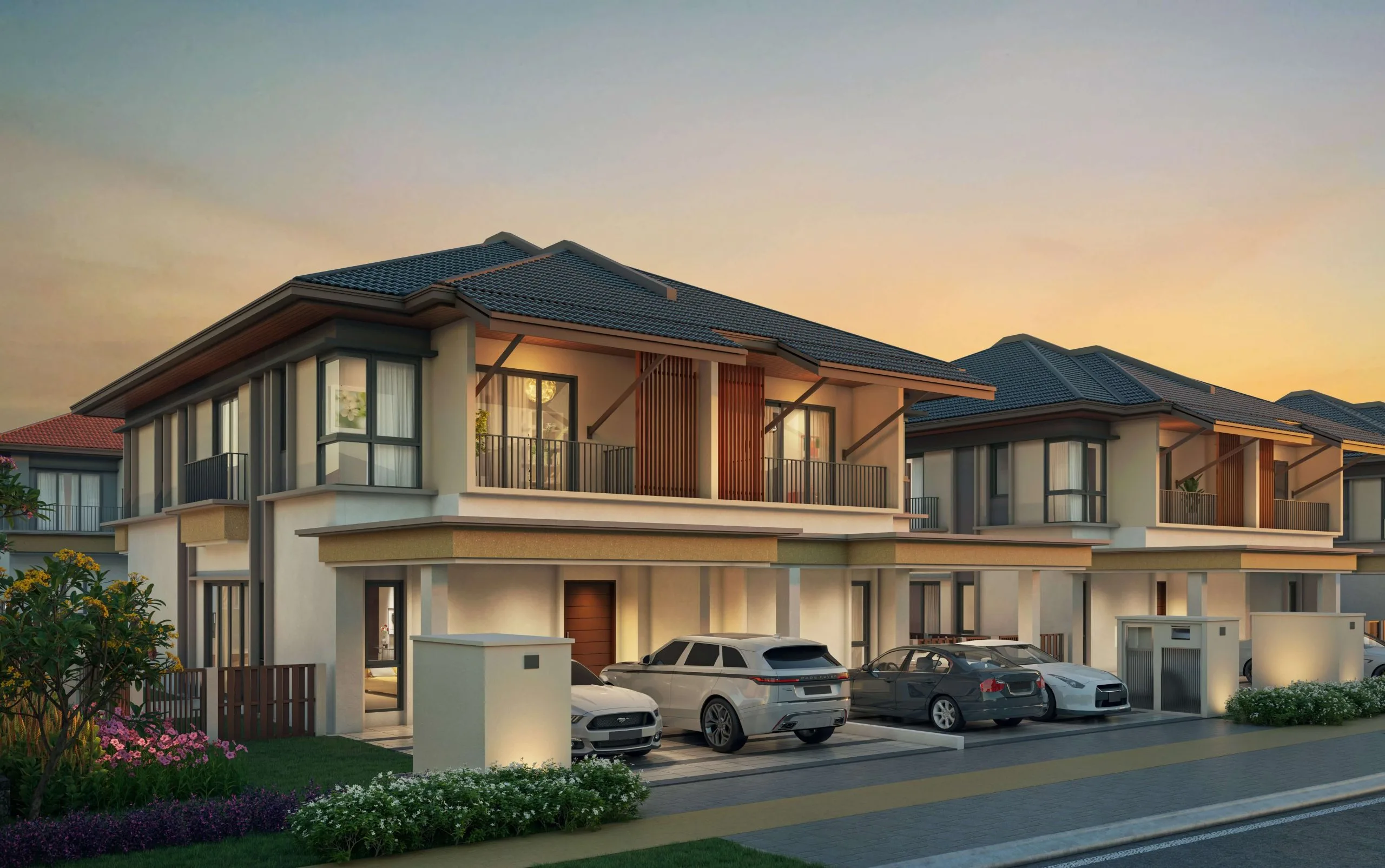 雪兰莪鹅唛县万挠 Setia Eco Templer（SP Setia） Jimbaran 半独立式视角一