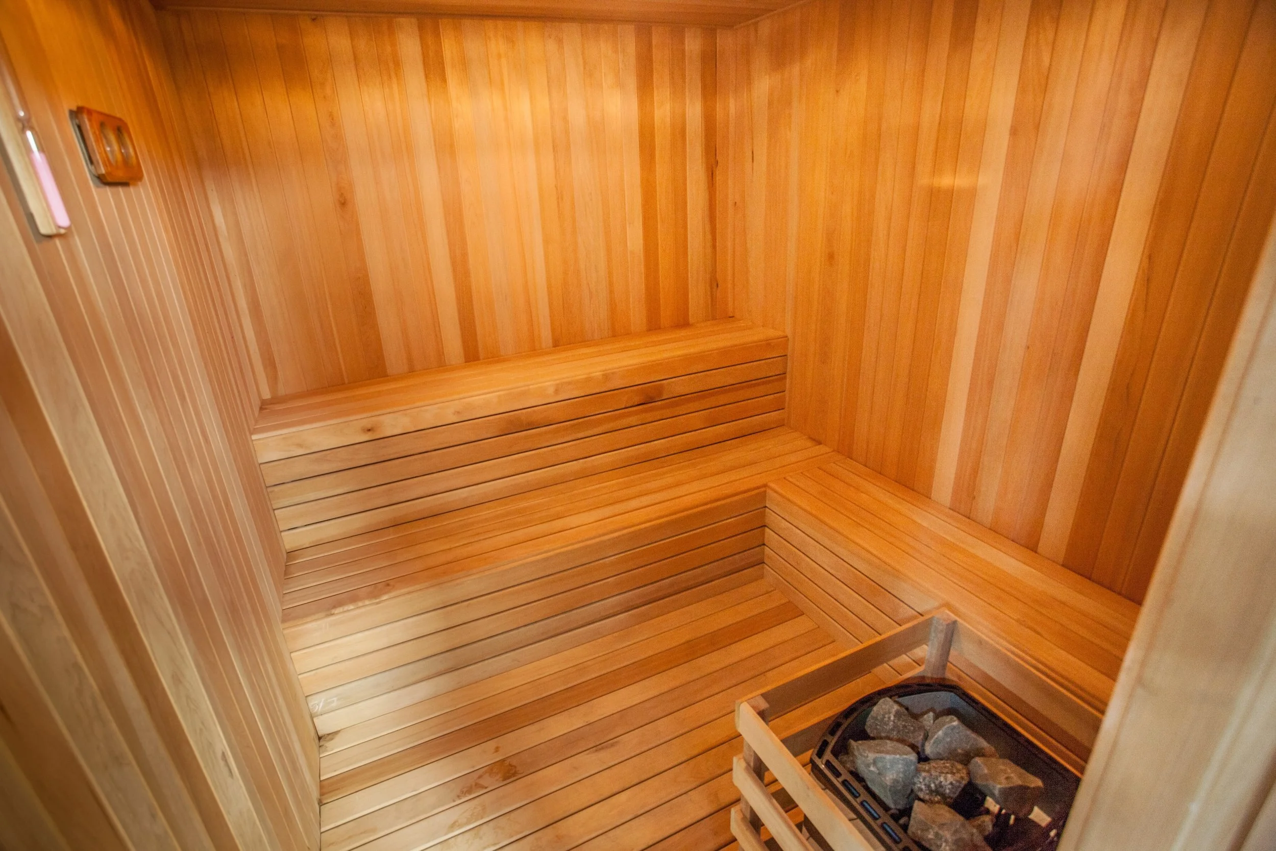 Dry sauna in the wellness suite at SKS Pavillion Residences, Johor Bahru