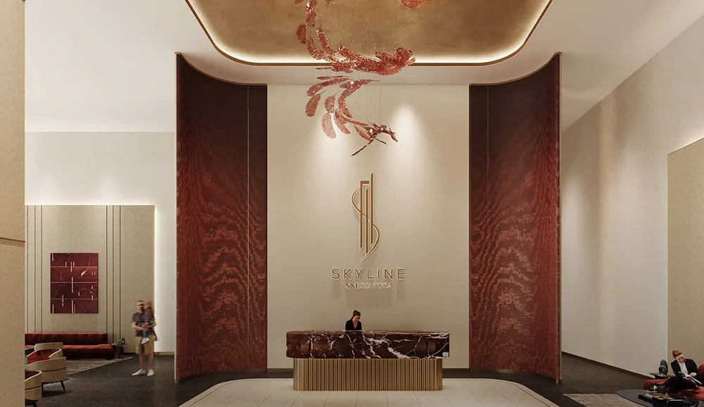 Grand lobby at Skyline One Sentosa, Taman Sentosa, Johor Bahru — artist's impression