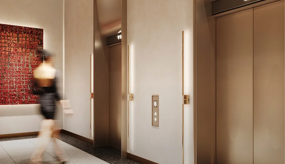 Residential lift lobby at Skyline One Sentosa, Taman Sentosa, Johor Bahru