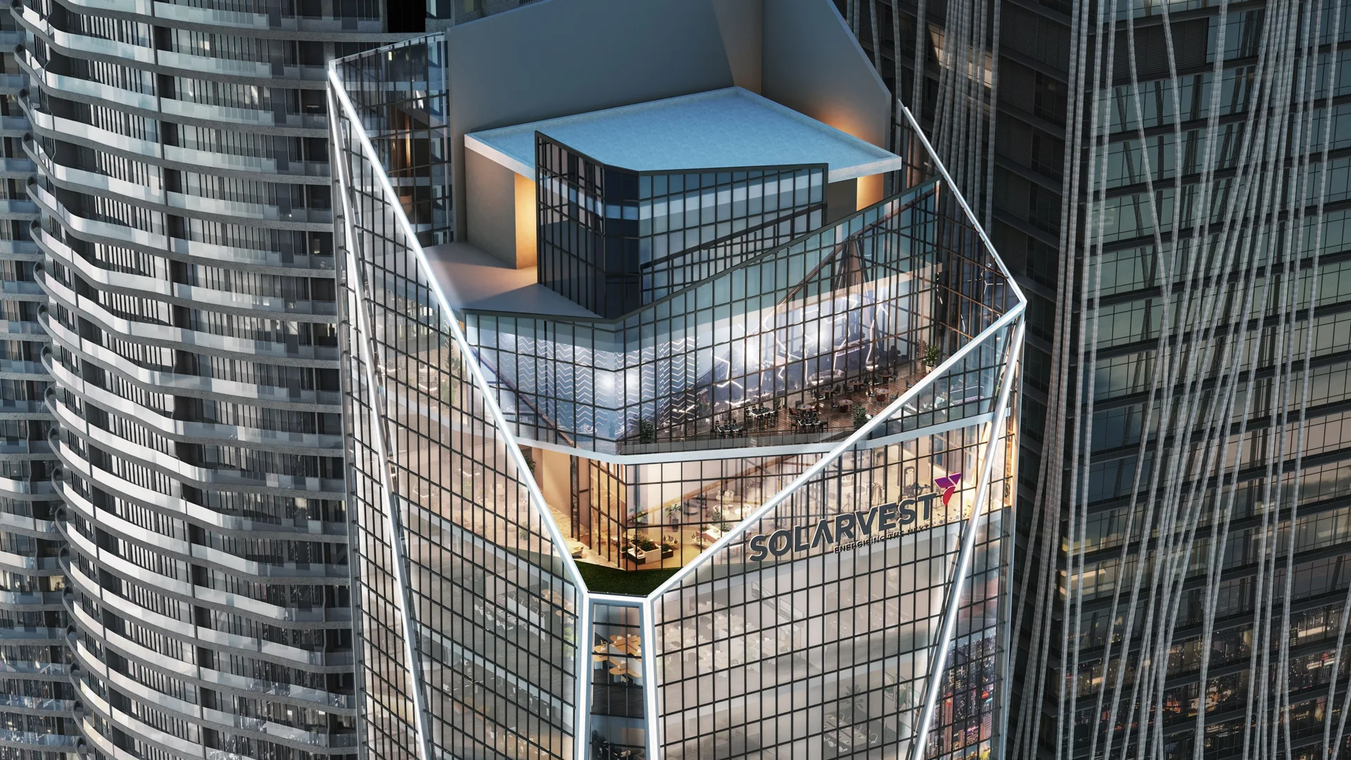 Solarvest Suites Bangsar South perspective 2 — office suite interior in the 34-storey Solarvest Tower, Kuala Lumpur