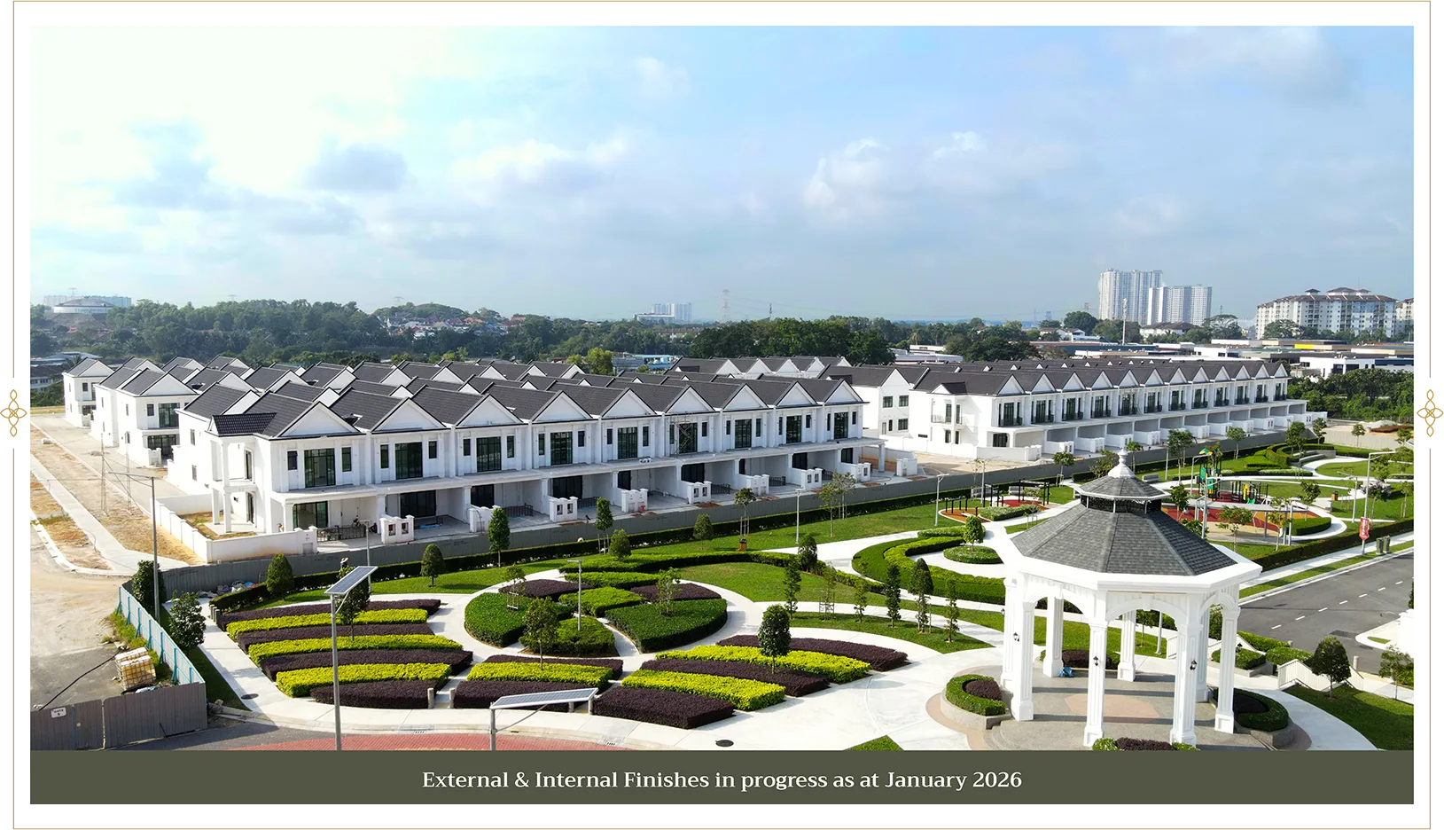 Southland site progress photograph for South Hills Phase 3 S3A dated January 2026, Bandar Baru Seri Alam, Johor