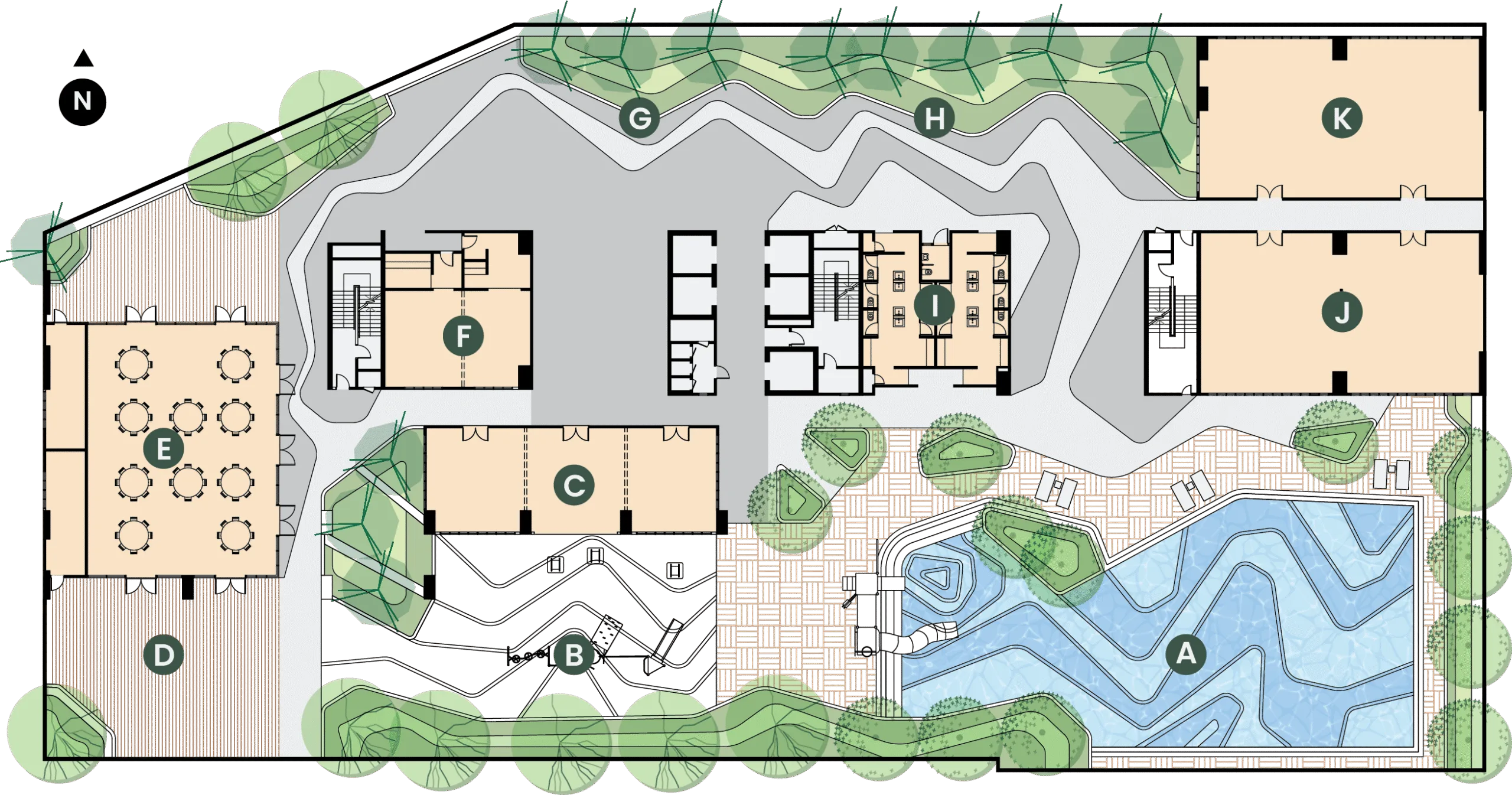 Official facilities plan published by Southkey City for Southkey NADI Residences, Johor Bahru