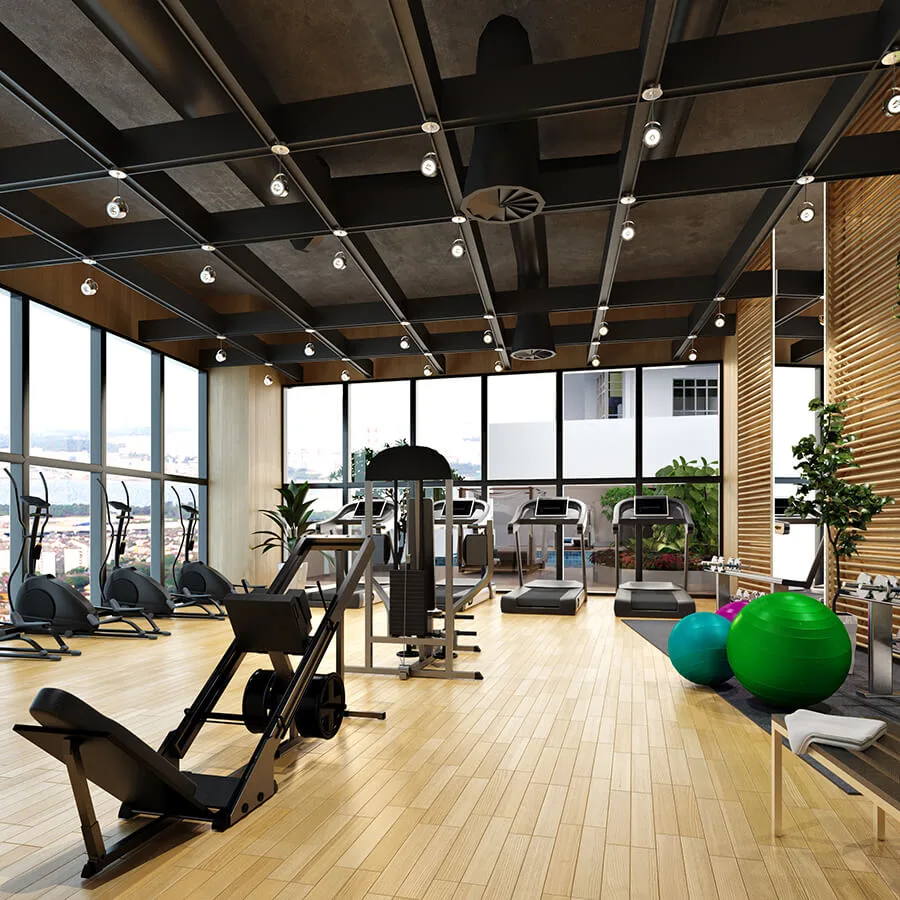 Residents gymnasium at Space Residency @ JB City Centre next to KSL City Mall, Johor Bahru