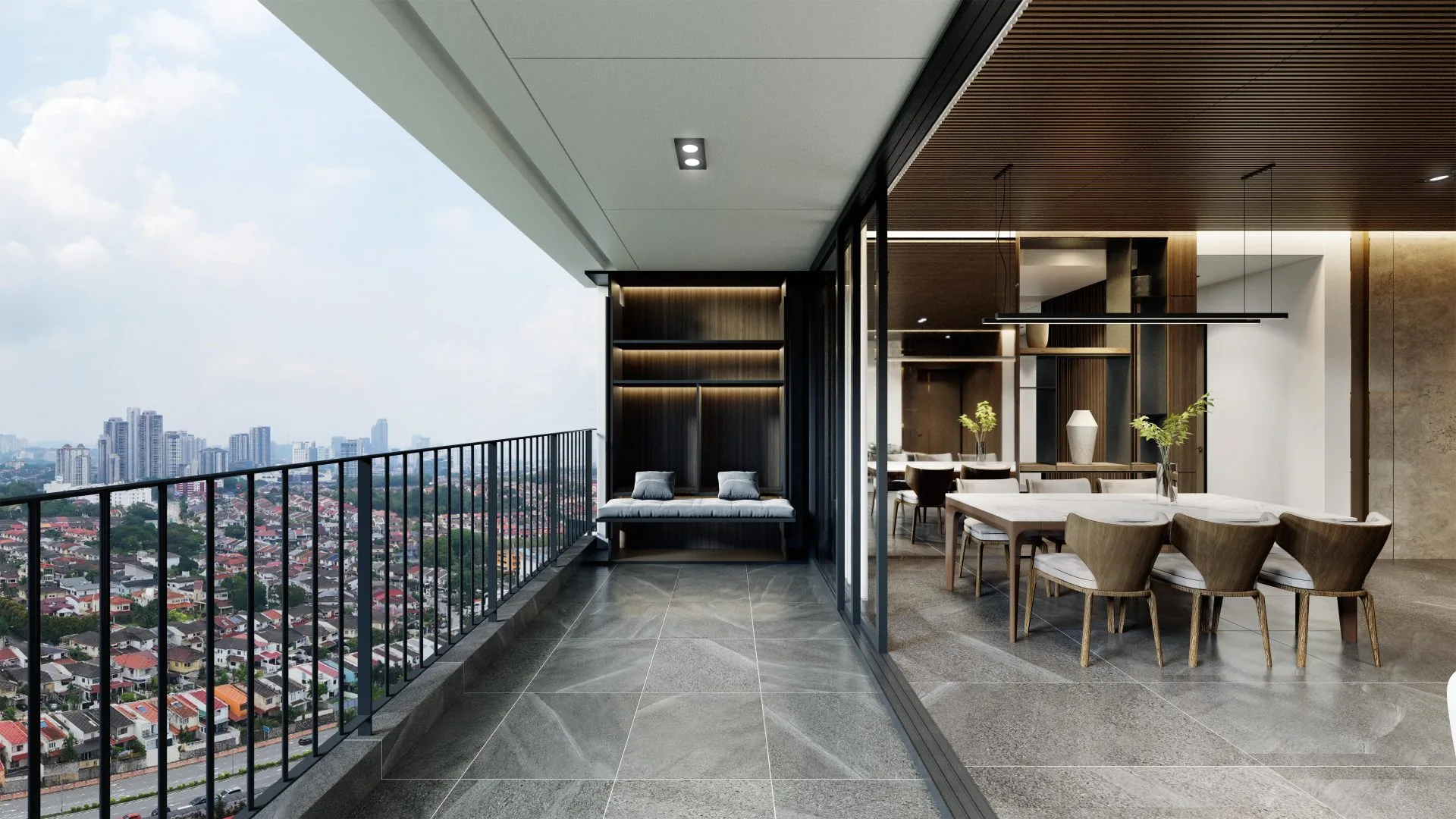 雪兰莪八打灵再也 Damansara JayaStellar Damansara 示范单位客餐厅