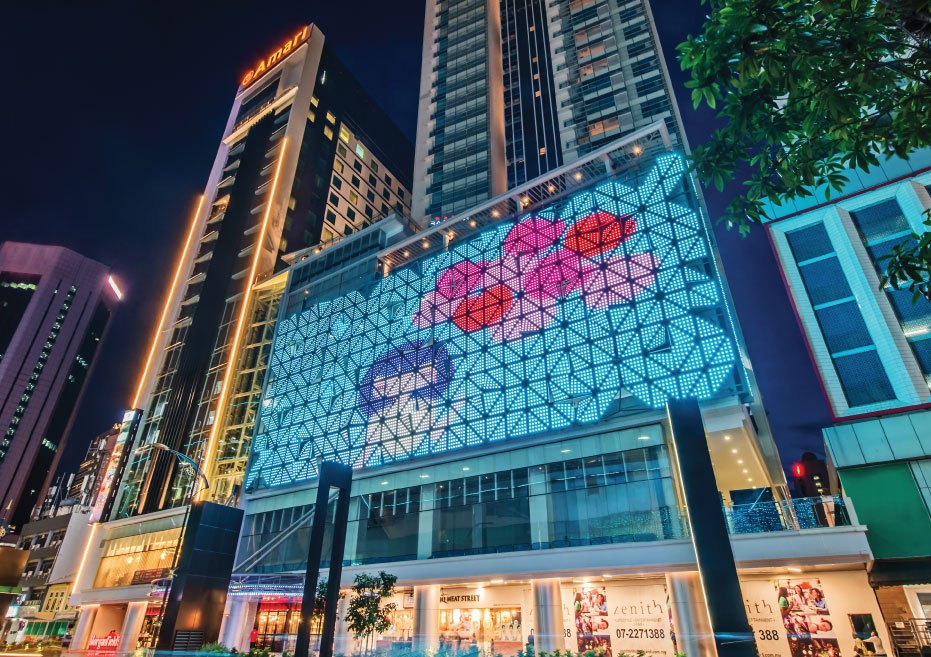 Full view of the Suasana Iskandar Malaysia mixed-use development beside Sungai Segget, Jalan Wong Ah Fook, Johor Bahru
