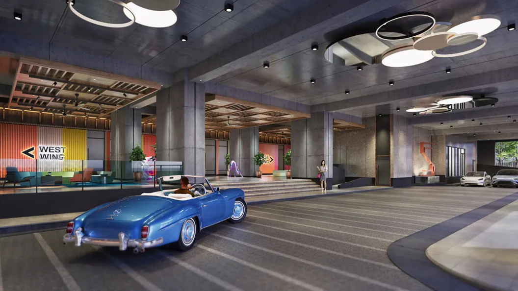 Residential lobby at Summer Suites Johor Bahru, a freehold serviced apartment 850 m from the CIQ
