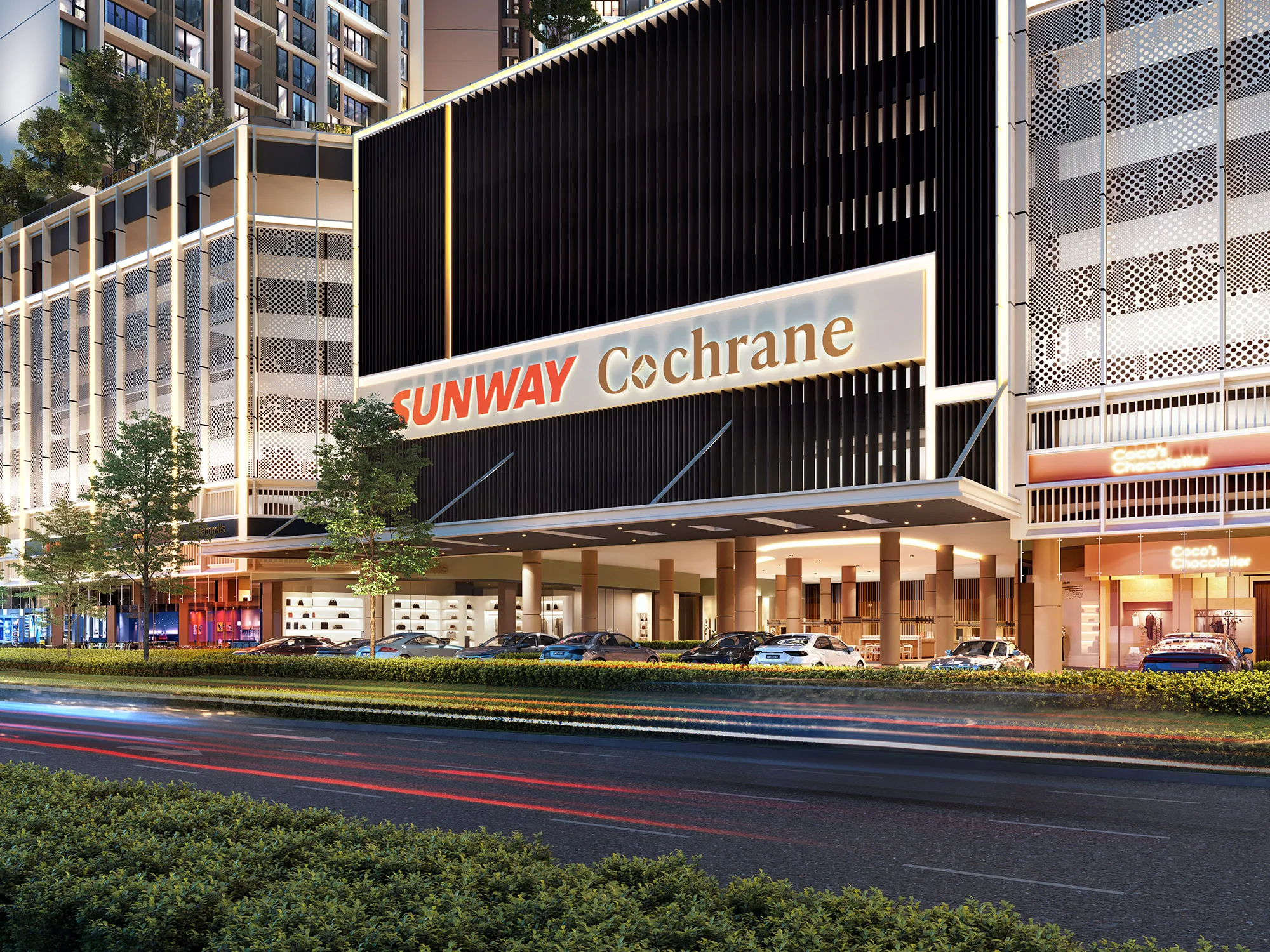 Sunway Cochrane 地面层零售门面，吉隆坡 Maluri Jalan Cochrane