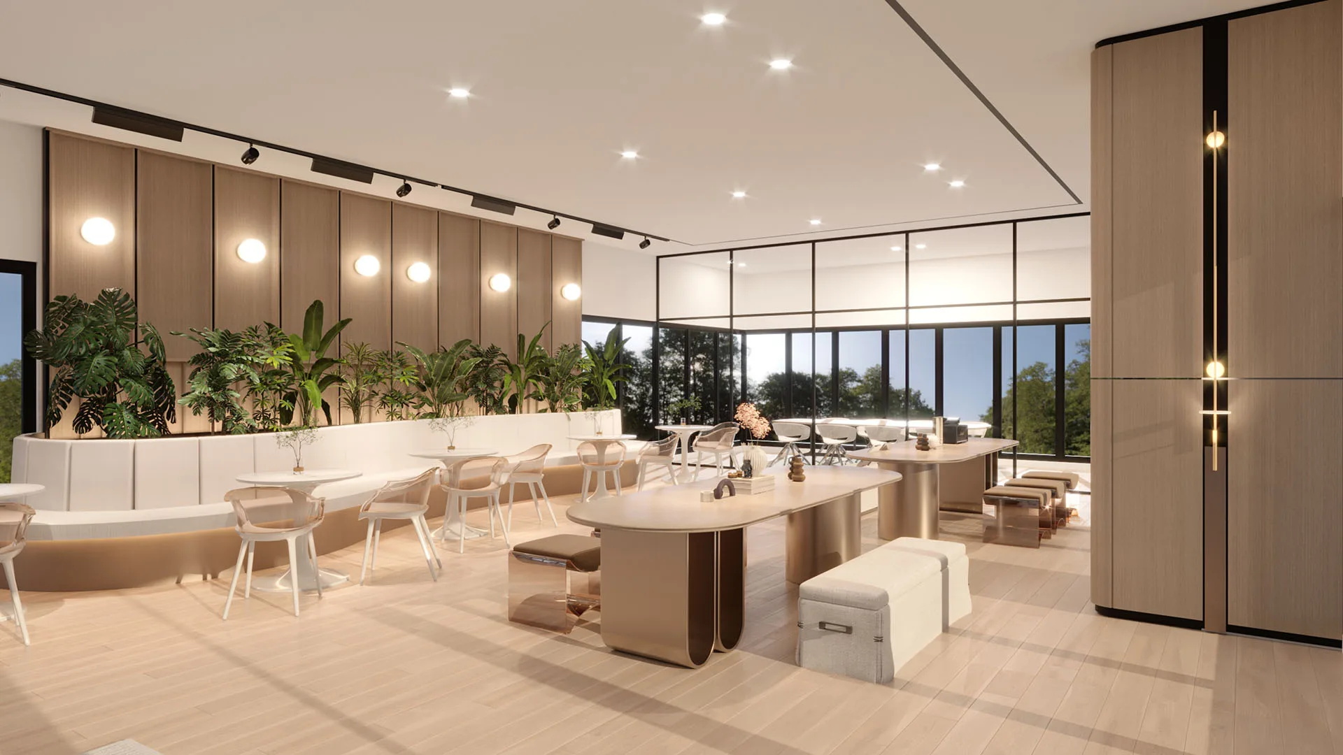 Tangen Residences 地面层共享办公休息区，吉隆坡 North Kiara
