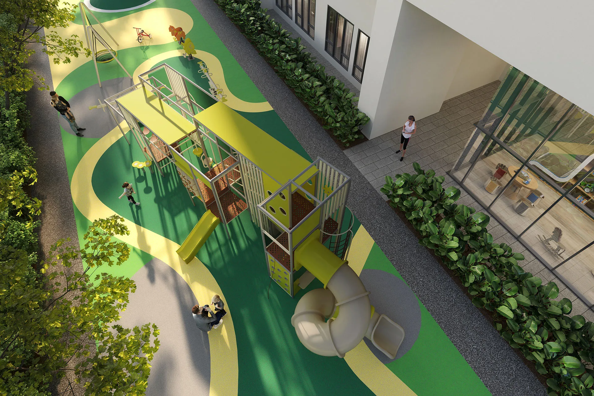 Tangen Residences 7 楼设施层儿童游乐场，吉隆坡 North Kiara