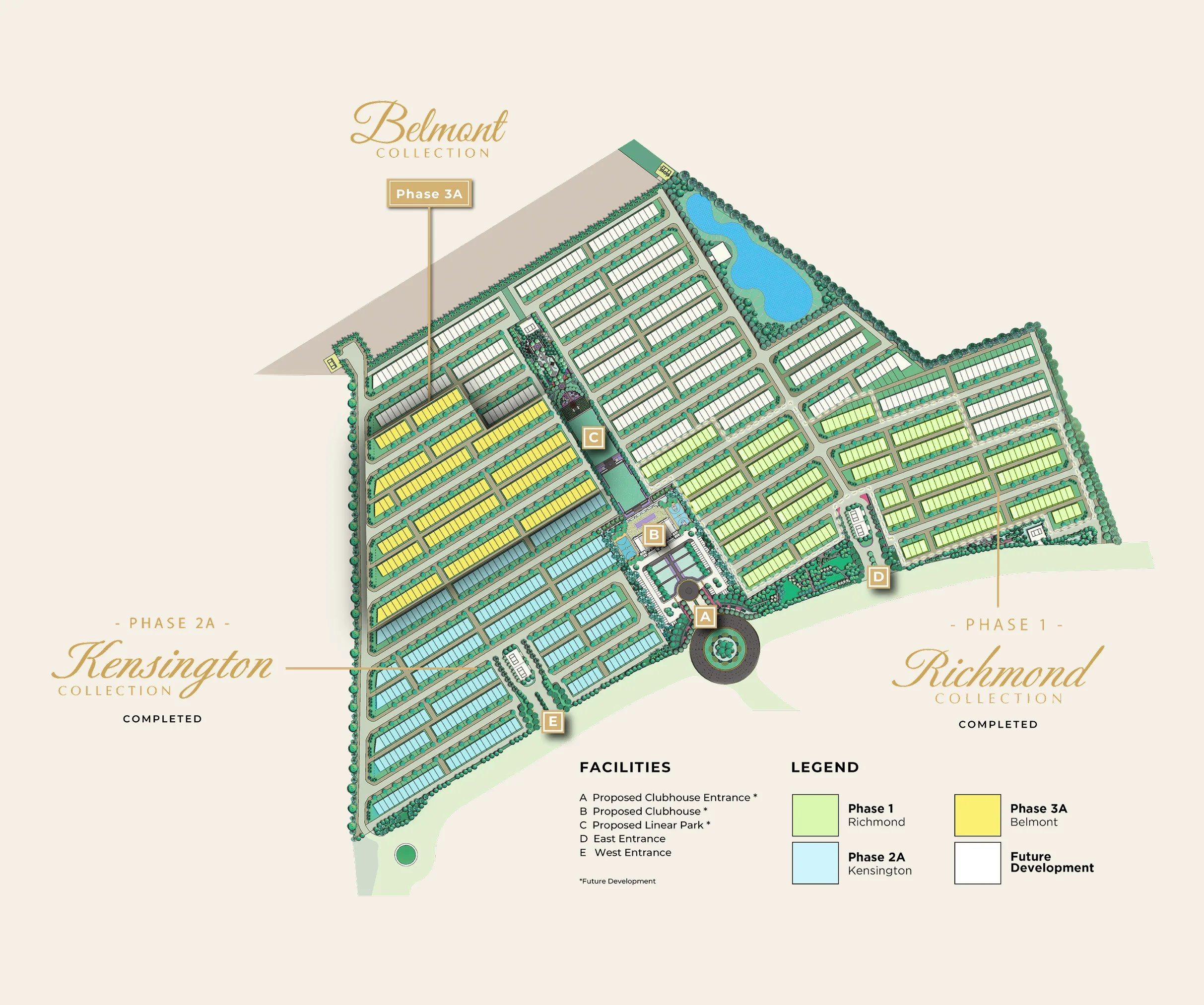 Belmont 73-acre masterplan at Templer Residence @ Anggun City, Rawang by Pura Development Sdn Bhd (Hong Bee Land), Gombak district, Selangor