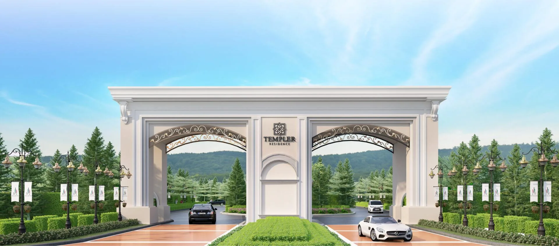 Richmond hero banner facade at Templer Residence @ Anggun City, Rawang by Pura Development Sdn Bhd (Hong Bee Land), Gombak district, Selangor