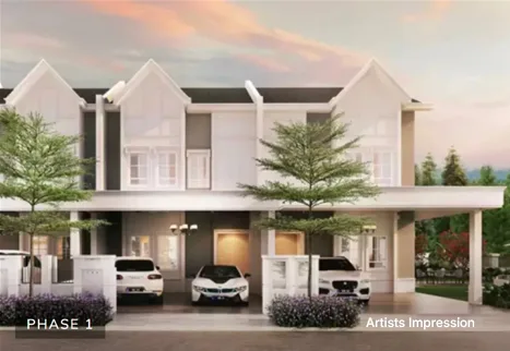 Richmond Phase 1 facade artist impression at Templer Residence @ Anggun City, Rawang by Pura Development Sdn Bhd (Hong Bee Land), Gombak district, Selangor