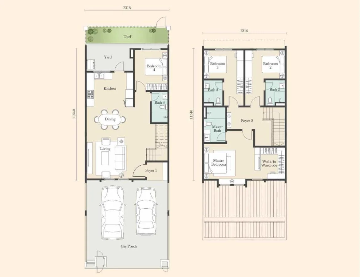 Richmond Type C1a floor plan at Templer Residence @ Anggun City, Rawang by Pura Development Sdn Bhd (Hong Bee Land), Gombak district, Selangor