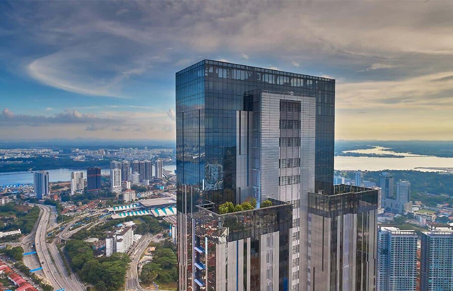 The Astaka @ One Bukit Senyum 70-storey and 65-storey curtain-wall towers, completed 2018, Johor Bahru